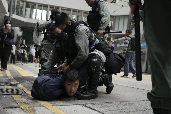 Hong Kong Protest Cut Short