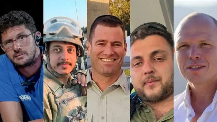 IDF Announces 5 Fallen Reserve Soldiers in Gaza